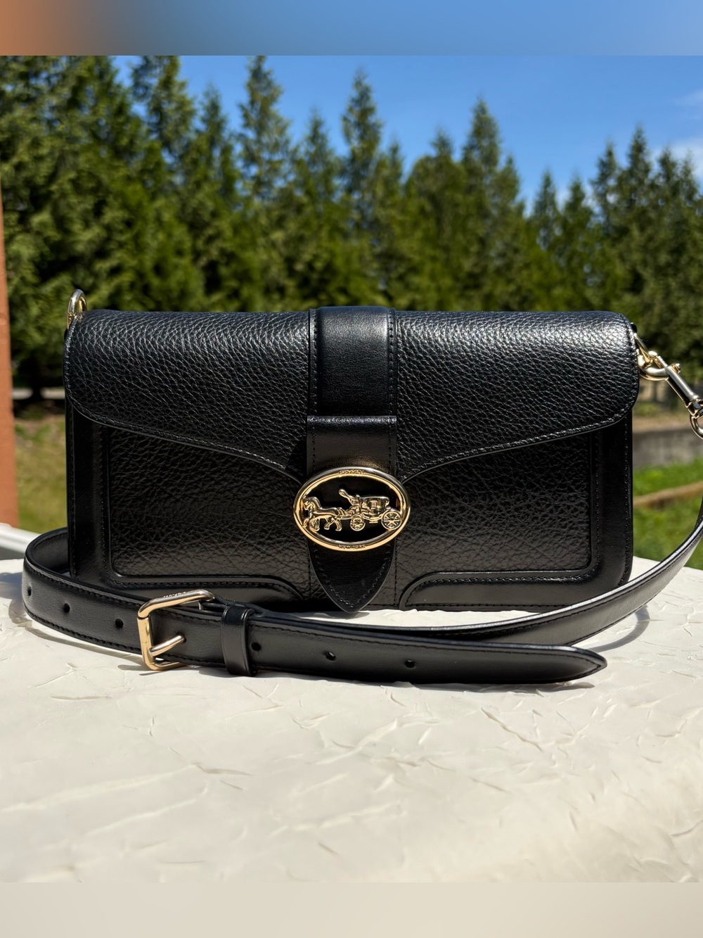 COACH Georgie Bag In Black 5493